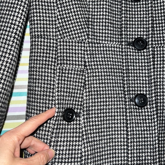 BR wool houndstooth coat - Picture 5 of 10